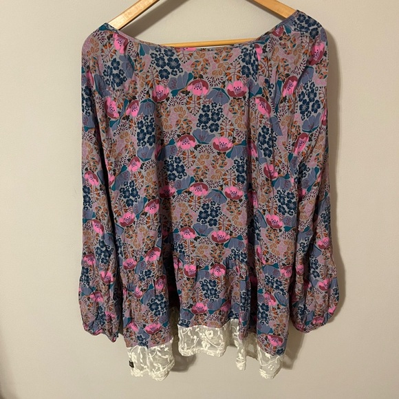 Matilda Jane Sew Perfect Floral Peasant Blouse Sz XXL 2X Large - Picture 7 of 9